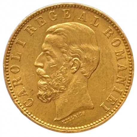 Roumanie - 20 Lei Charles Ier 1883 B Bucarest