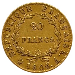 20 francs Napoléon Ier - 1806 A