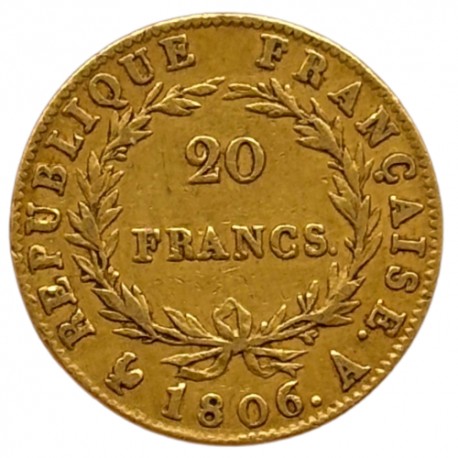 20 francs Napoléon Ier - 1806 A