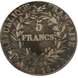 5 francs Napoléon Ier  AN 14 A Paris