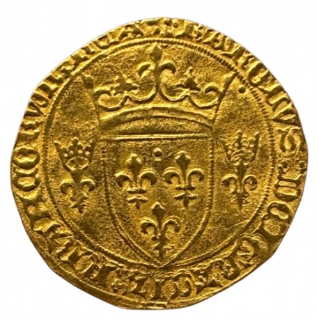 Charles VII Écu d'or - Montpellier  (Pts 4ème)