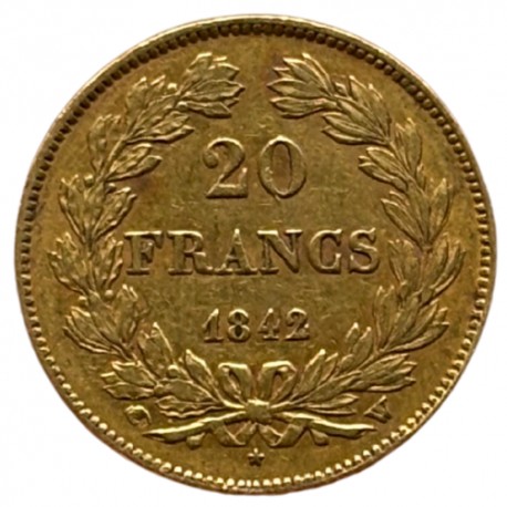 20 francs Louis Philippe Ier 1842 A Paris