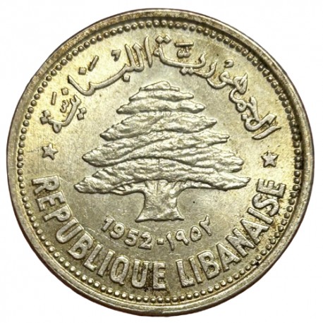 Liban - 50 piastres 1952 (١٩٥٢)