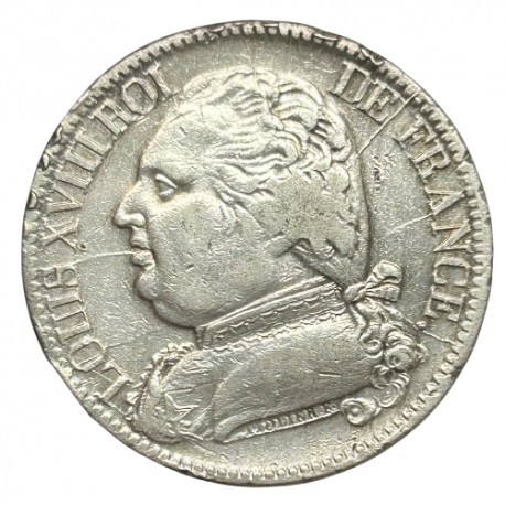 5 francs Louis XVIII 1815 Q - Perpignan