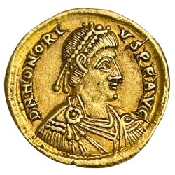 Honorius - Solidus de Ravenne - Victoria Augg