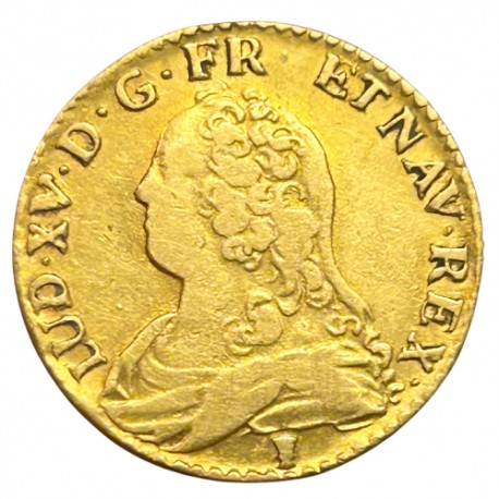 Louis XV - Louis d'or aux lunettes - 1730 (sur 29) 9 Rennes.