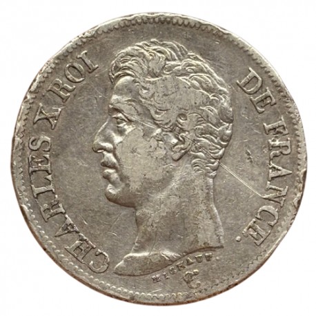 5 francs Charles X 1826 L Bayonne