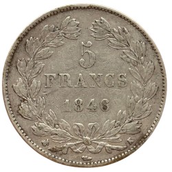 5 francs Louis Philippe Ier 1846 K Bordeaux
