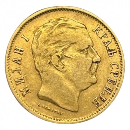 Serbie - 10 dinars 1882 V