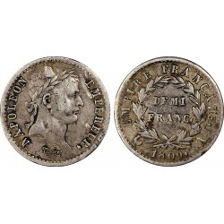 Demi franc Napoléon Ier 1809 A