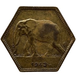 Congo Belge - 2 francs 1943