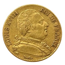 20 francs Louis XVIII 1815 L Bayonne