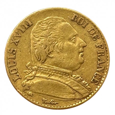 20 francs Louis XVIII 1815 L Bayonne