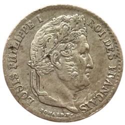 Quart de Franc Louis Philippe Ier 1834 D Lyon