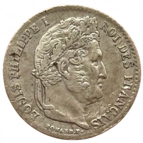 Quart de Franc Louis Philippe Ier 1834 D Lyon