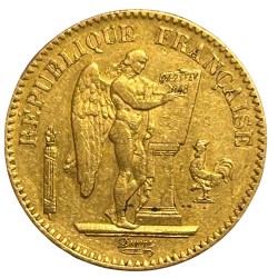 20 francs Génie  - deuxième république - 1848 A Paris