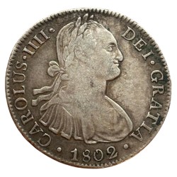 Mexique - 8 réales Charles IV 1802 Mo FT