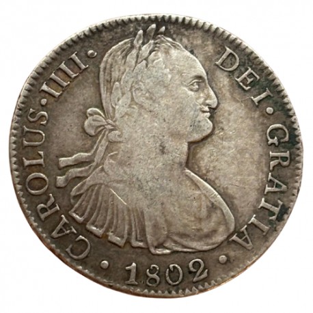 Mexique - 8 réales Charles IV 1802 Mo FT