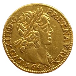 Louis XIII - Demi Louis d'or mèche courte  - 1640 A Paris
