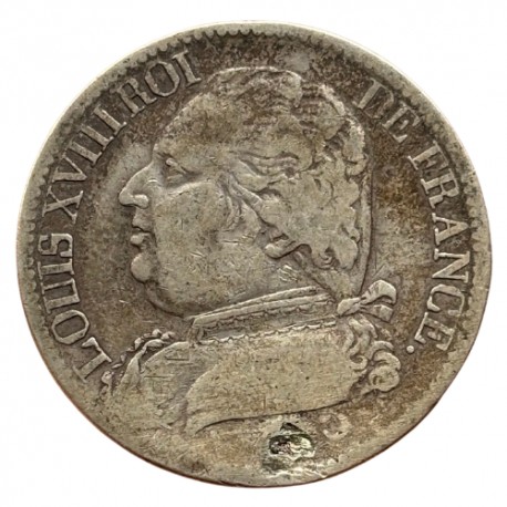 5 francs Louis XVIII 1815 L - Bayonne