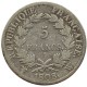 5 francs Napoléon Ier - 1808 W Lille