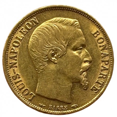 20 francs Louis-Napoléon 1852 A Paris