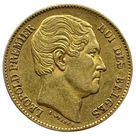 Belgique - 20 francs Léopold Ier 1865