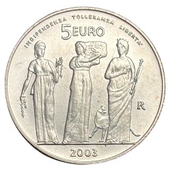 5 euros Saint Marin 2003 "Valeur de la république"