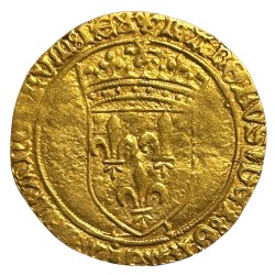 Charles VIII Ecu d'or au soleil - Toulouse (pts5)