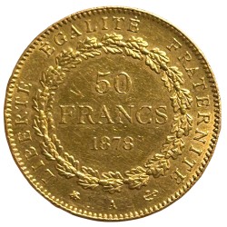 50 francs Génie 1878 A Paris