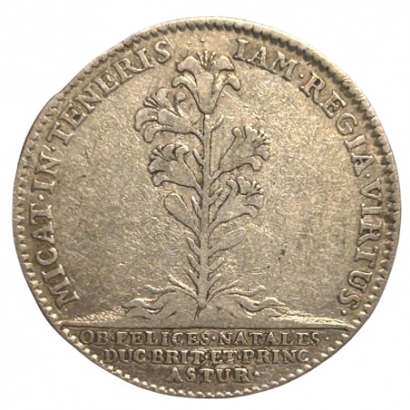Jeton États du Languedoc (Louis XIV) - Naissance des arrière-petits-fils du Roi 1708