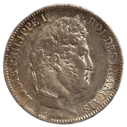 5 francs Louis Philippe Ier 1831 T Nantes (tranche relief)