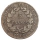 5 francs Napoléon Ier 1812 W Lille