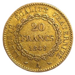 20 francs Génie  - 1849 A Paris