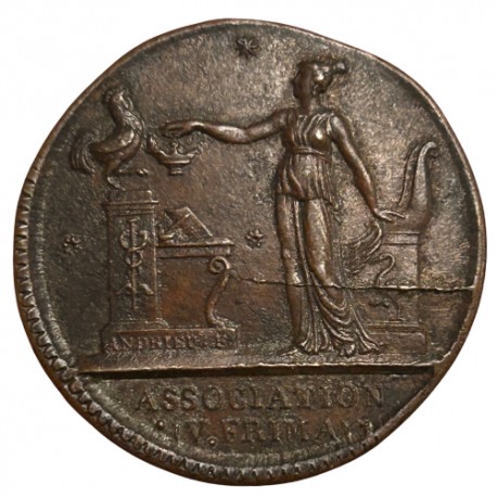 Jeton du Directoire - Création de la Caisse d’escompte du commerce  Paris 1797