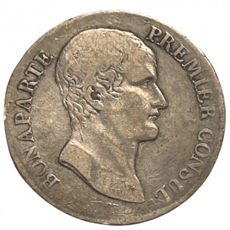 5 francs Bonaparte 1er Consul  AN XI A Paris