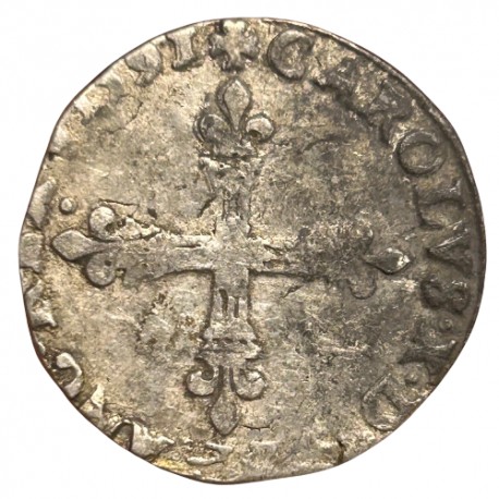 Charles X Quart d'écu 1591 A Paris