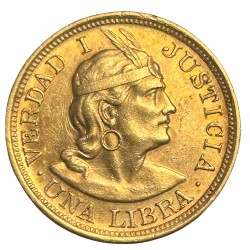 Pérou - 1 Libra 1909 GG Lima